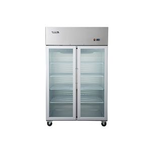 Refrigerador 2 Ptas Vidrio En Acero Inox. Vr2Ps-1000V Ventus