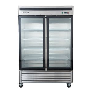 Refrigerador Acero Inox. 2 Ptas Vidrio Vr2Ps-1400V Ventus