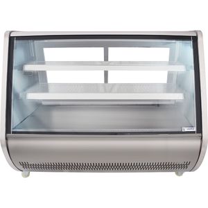 Vitrina Refrigerada Vidrio Curvo Fer-1500 Inox Ventus