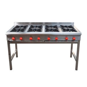 Anafe INOX 8 platos alto Gas Licuado VAAG-8P VENTUS
