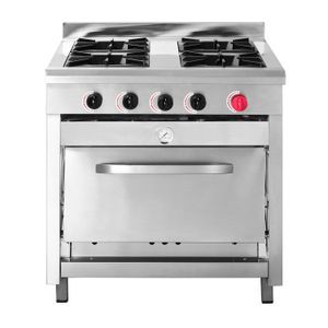 Cocina 4 platos INOX 58x50 Gas Natural VCG-4AI GN VENTUS