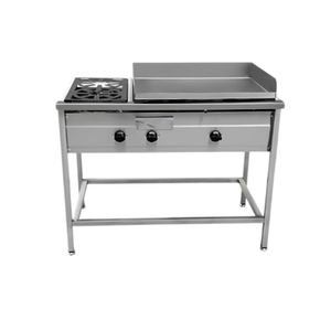 Plancha Churr Ai 50X70Cm Con 2Q A Gas Ch702Qc Cousiño