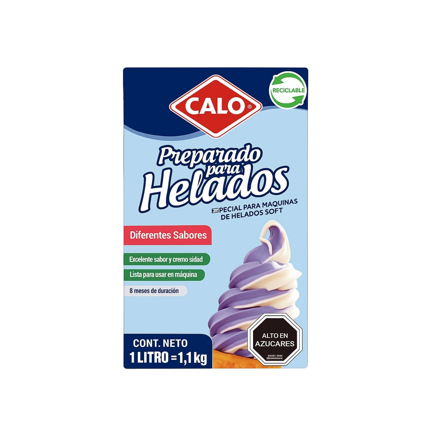 Mezcla Helado Soft sabor Mora Crema 12L VS-MORA Calo