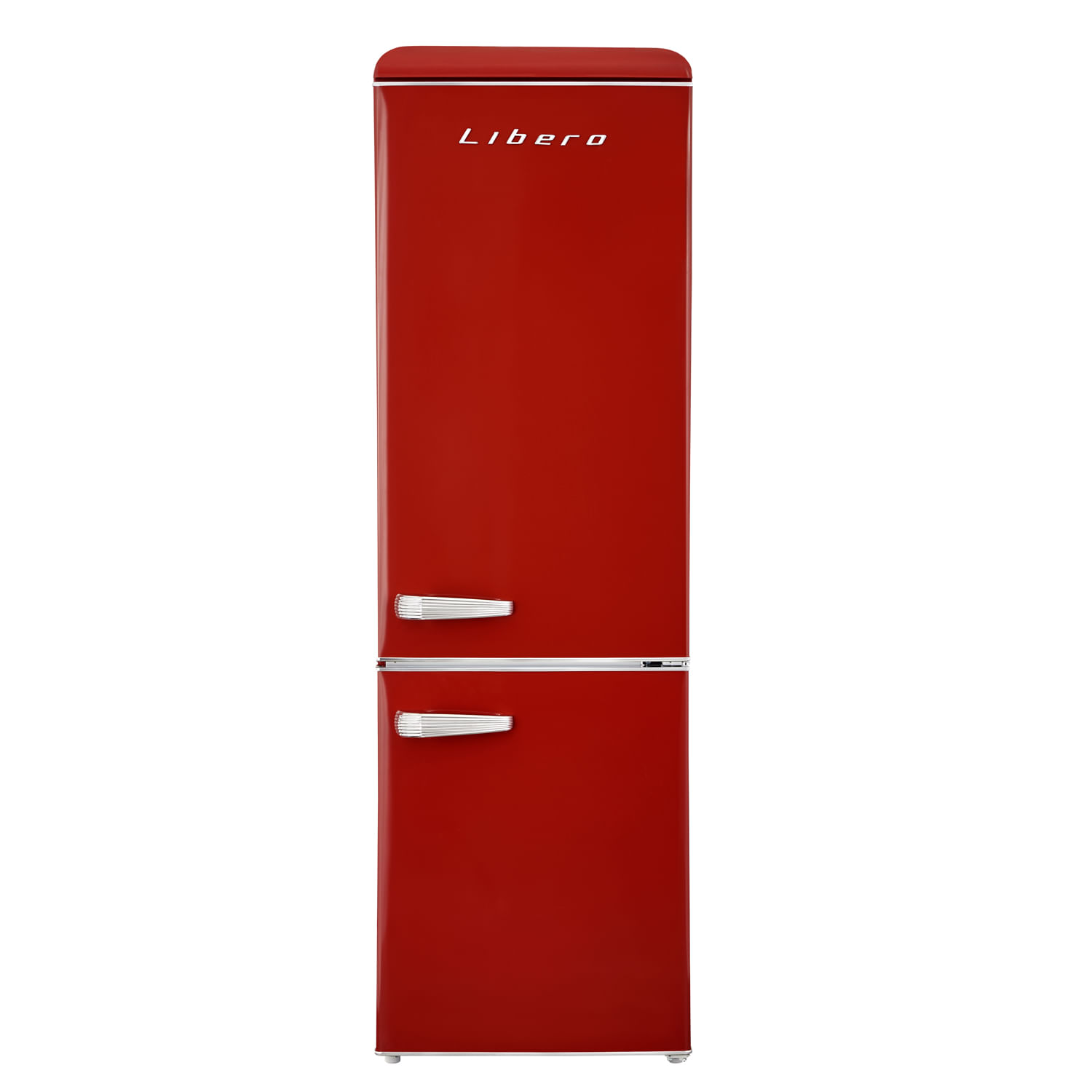 Refrigerador retro frio directo 300 LTS LRB-310DFRR Rojo Libero